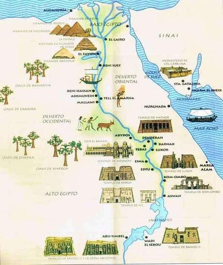 Mapa de Egipto