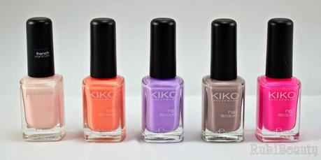 rubibeauty colección esmaltes kiko clones swatches