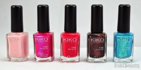 rubibeauty colección esmaltes kiko clones swatches