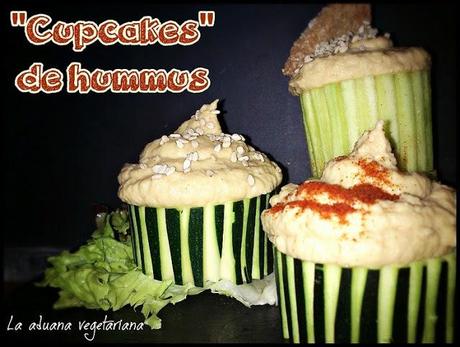 Falsos cupcakes de hummus