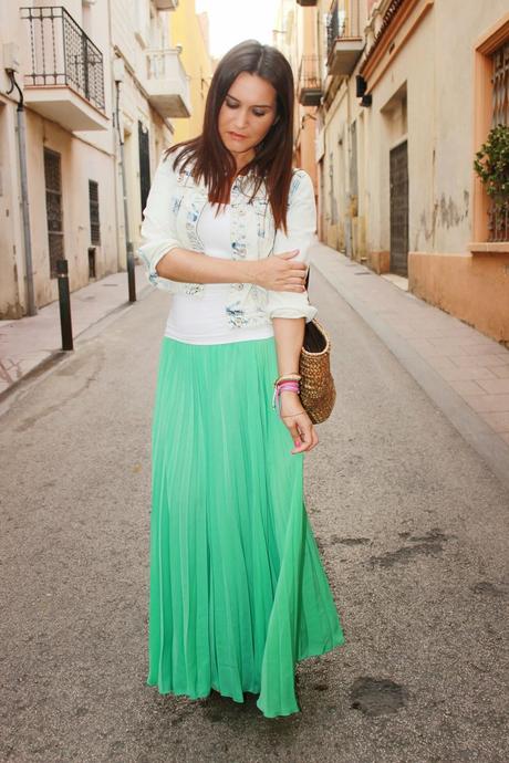 Green Long Skirt Green Long Skirt