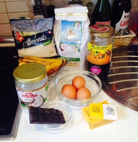 Muffins de plátano y chocolate sin gluten Muffins de plátano y chocolate sin gluten