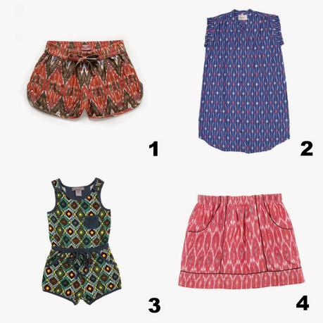 collage tendencias estampado Ikat