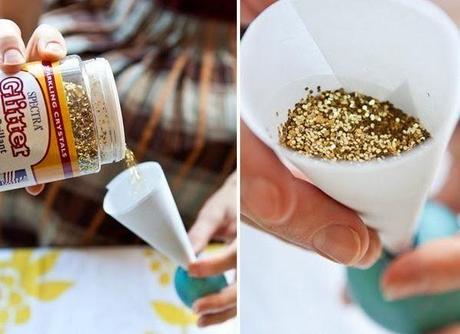 Cómo hacer huevos con confeti Cómo hacer huevos con confeti