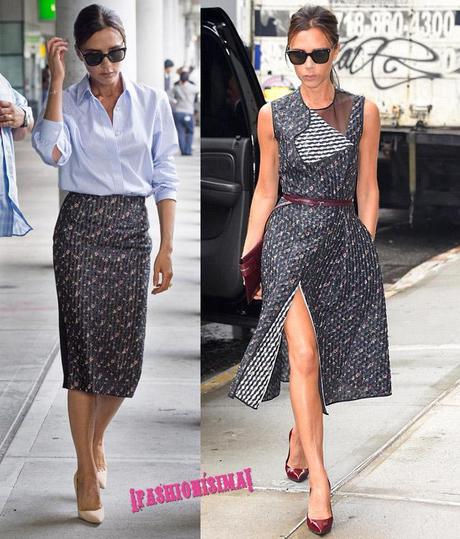 Victoria Beckham makes a JFK arrival with style **USA ONLY**