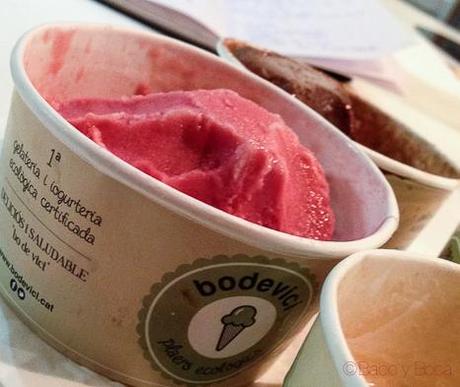 Setmana Bio: Showcooking con SlowFood Km 0 Helados frambuesa Bodevici