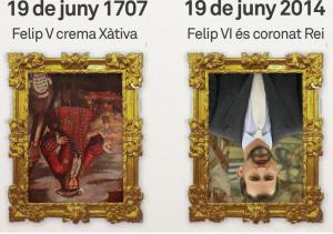 19 Junio 1707 Felipe V quema Xàtiva 19 Junio 2014 Felipe VI es coronado