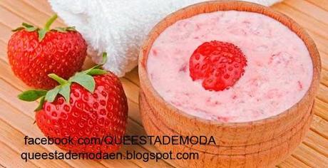 MASCARILLA DE FRESA AVENA Y YOGURT