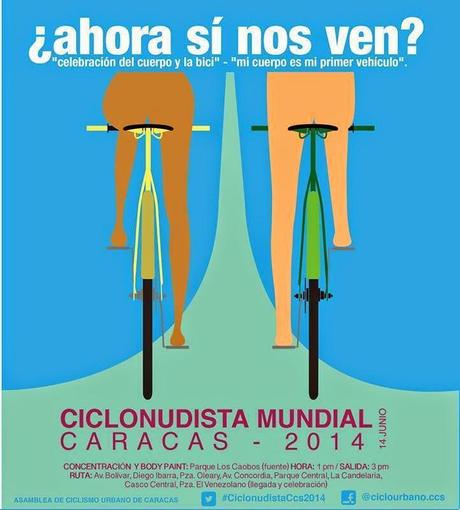 “Ciclonudista Mundial” llega a Caracas este 14 de junio