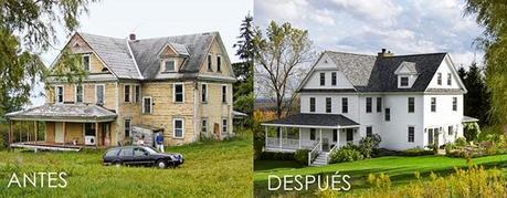 Antes y Después: Una casa de campo Antes y Después: Una casa de campo
