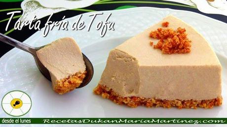 Recetas con Tofu: Tarta fría de Tofu y queso Tofu Mercadona, recetas: Tarta fría de queso y tofu, apta para la dieta Dukan desde la primera fase