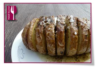 PabloD Gourmet - Patatas Hasselback enplatada