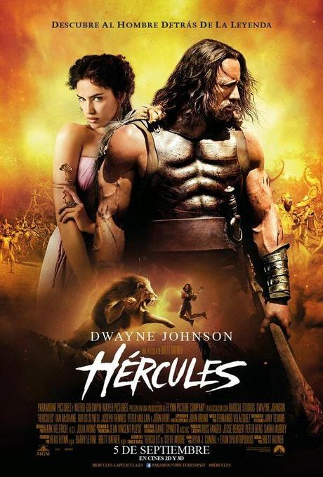 Las venas de Dwayne Johnson a punto de reventar en tu cara en el cartel oficial de 'Hércules'