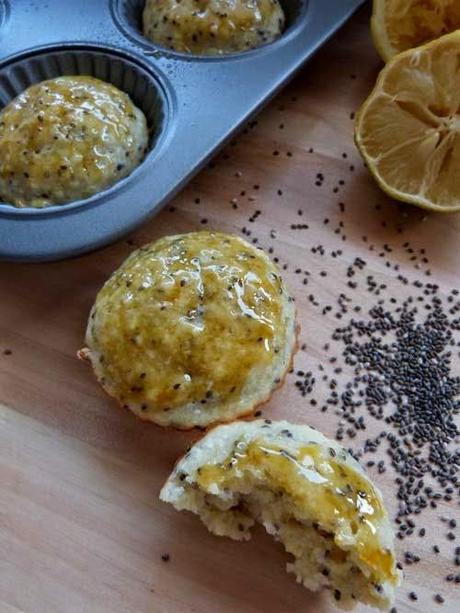 muffins de limón, ricota y chía | receta repetida, semillas nuevas