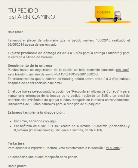 Mi mala experiencia con L'Occitane Mi mala experiencia con L'Occitane