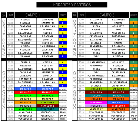 ILLA CUP 2014: Horarios y grupos