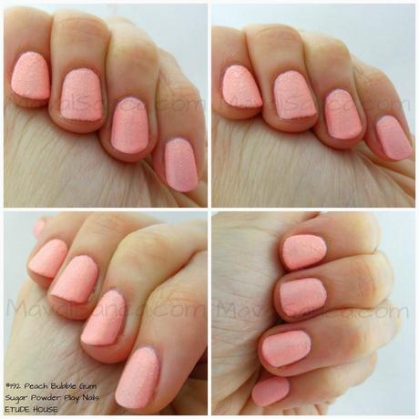 Peach Bubble Gum Sugar Powder Play Nails ETUDE HOUSE