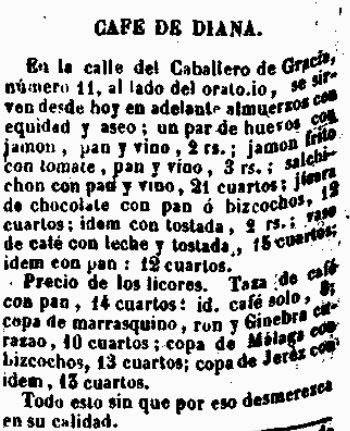 Los cafés madrileños en la obra de Galdós. CAPÍTULO II Los cafés madrileños en la obra de Galdós. CAPÍTULO II
