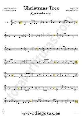 Qué verdes son partitura para Violín Partitura de Villancico de Navidad Tubepartitura Qué verdes son partitura para Violín Partitura de Villancico de Navidad