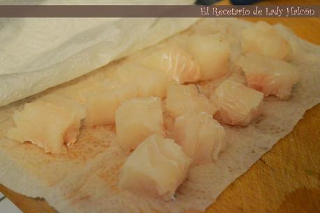 Crema templada de guisantes con lomos de merluza austral de La Sirena Crema templada de guisantes con lomos de merluza austral de La Sirena