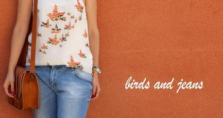 boyfriend jeans and birds