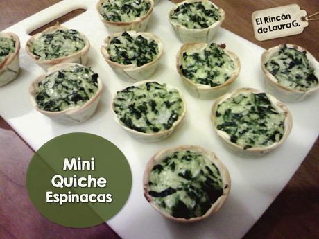 Mini Quiche de Espinacas • Tartaletas de Verdura Mini Quiche de Espinacas • Tartaletas de Verdura