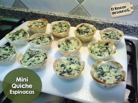 Mini Quiche de Espinacas • Tartaletas de Verdura Mini Quiche de Espinacas • Tartaletas de Verdura