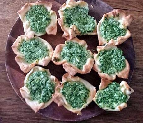 Mini Quiche de Espinacas Mini Quiche de Espinacas