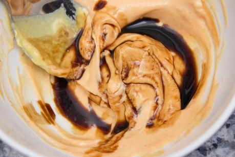 Melocotones rellenos de ensalada con anchoas Melocotones rellenos de ensalada con anchoas