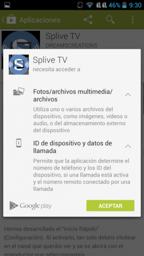 Google simplifica los permisos a los que puede acceder una aplicación Permisos SPLive