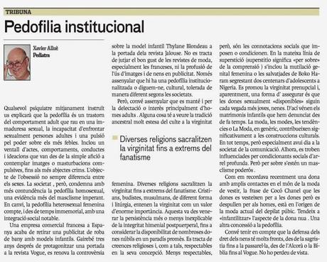 Pedofilia institucional Pedofilia institucional