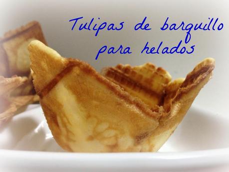 Como hacer tulipas de barquillo para helado