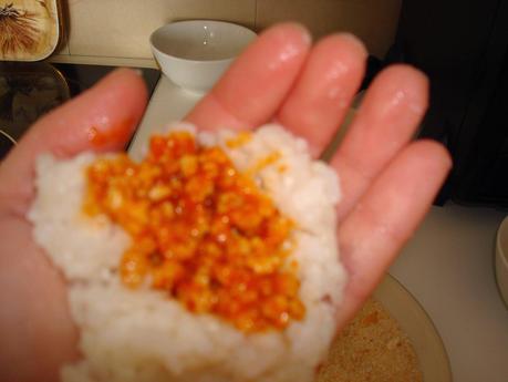 Bolas de arroz rellenos (Arancina di riso)