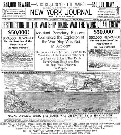 Conociendo la Historia – Prensa amarilla y escalada armamentística en la guerra hispano-estadounidense maine-new-york-journal-cincodays
