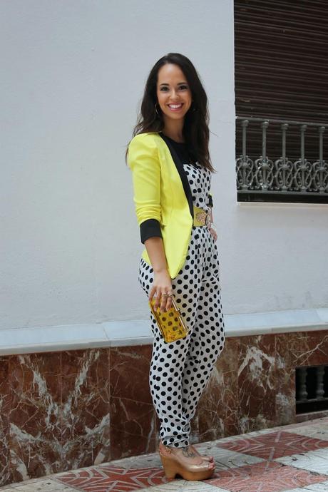 Outfit - I Love Yellow and Polka Dots
