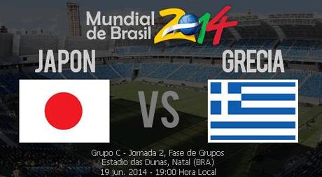 Partido Japon vs Grecia Grupo C Mundial 2014