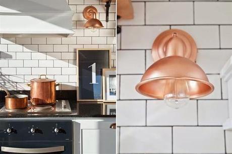 Cocinas con azulejos tipo metro para una atmósfera vintage ...