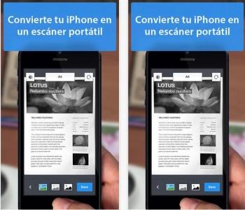 Utiliza tu iPhone como un escáner Aplicación para escanear tus documentos