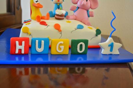 Tarta de Cumpleaños de Pocoyó para Hugo♥ por Pedacitos de Azúcar