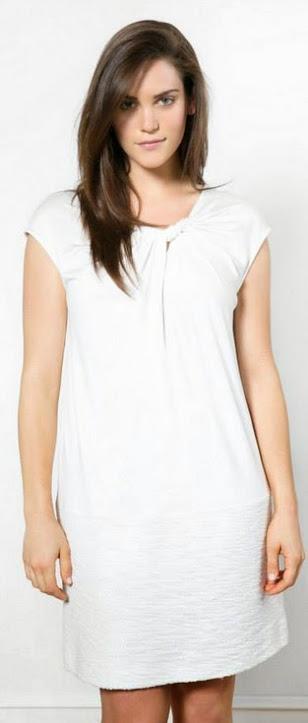 Yo no me gustaría con algo así :( Vestido de Violeta by Mango Blanco: El color del Verano