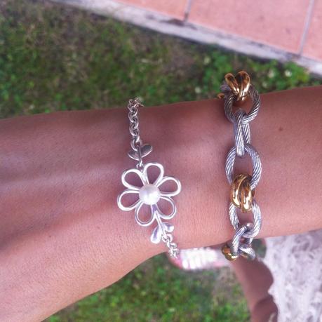 Moda Camiseta Primark, Shorts Encaje y Bolso Perro Moda Camiseta Primark, Shorts Encaje y Bolso Perro