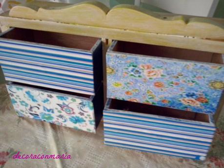 ♥ ♥ ♥ CAJONERA A PARTIR DE UNA CAJA DE VINO ♥ ♥ ♥ CAJONERA A PARTIR DE UNA CAJA DE VINO