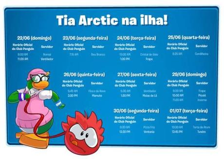 horarios portugues ¡Horarios para conocer a Tia Arctic! Junio 2014