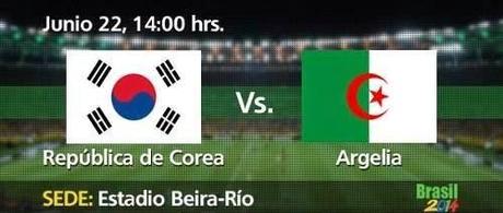 ver Corea Del Sur vs Argelia 