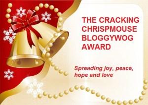 Otro premio concebido The cracking chrispmouse bloggywog-award