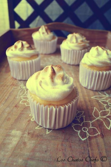 Cupcakes de limón con merengue Cupcakes de limón con merengue