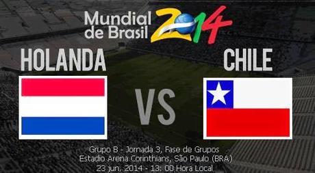 Partido Holanda Vs Chile Grupo B Mundial Brasil 2014