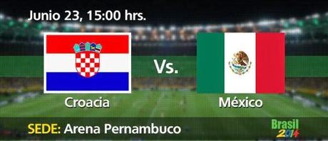 Partido Croacia vs México Grupo A Mundial Brasil 2014