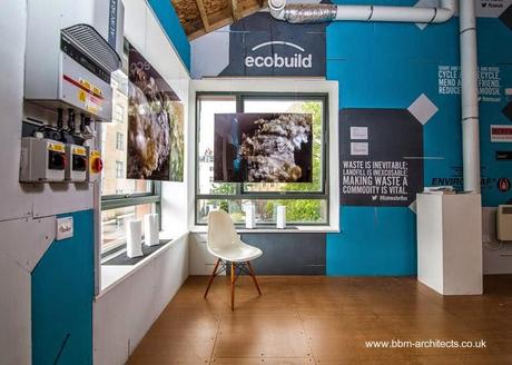 Un cuidado diseño permite contar en el interior con sectores muy prolijos Sector del interior de la casa de basura