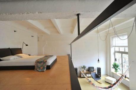 Una hamaca en un loft Una hamaca en un loft